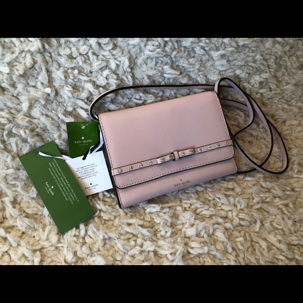 NWT Kate Spade Laurel Way Jeweled Summer Crossbody